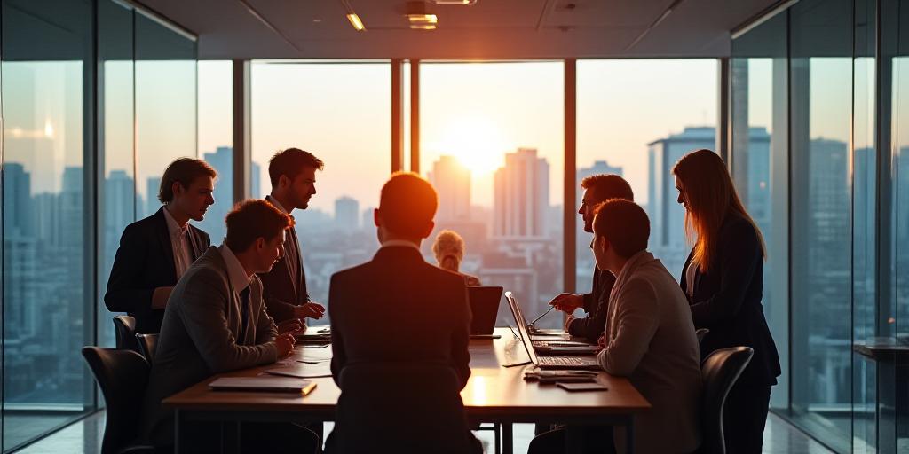 Team collaborating at the Calgary office